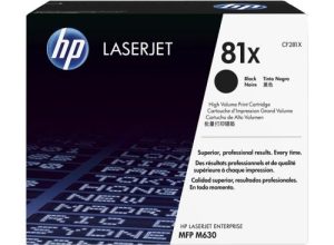 HP 81X CF281X ΑΥΘΕΝΤΙΚΟ TONER ΓΙΑ ΕΚΤΥΠΩΤΕΣ HP LaserJet Enterprise MFP M630 25.000 ΣΕΛΙΔΕΣ ΜΑΥΡΟ.