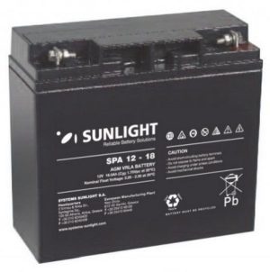 ΜΠΑΤΑΡΙΑ ΜΟΛ. SUNLIGHT 12V 18Ah