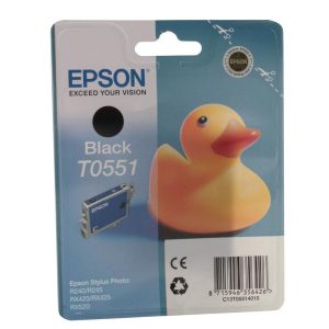 EPSON T0551 C13 T055140 10 ΑΝΑΚΑΤΑΣΚΕΥΑΣΜΕΝΟ ΣΥΜΒΑΤΟ ΜΕΛΑΝΙ ΓΙΑ ΕΚΤΥΠΩΤΕΣ Stylus Photo RX420, 425 8 ml 290 ΣΕΛΙΔΕΣ ΜΑΥΡΟ.