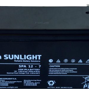 ΜΠΑΤΑΡΙΑ ΜΟΛ. SUNLIGHT 12V 7Ah