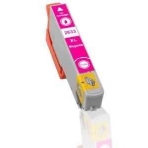 EPSON 26XL T2633 C13T26334010 ΑΝΑΚΑΤΑΣΚΕΥΑΣΜΕΝΟ ΣΥΜΒΑΤΟ ΜΕΛΑΝΙ ΓΙΑ ΕΚΤΥΠΩΤΕΣ XP-510, XP-520, XP-600, XP-700, XP800 9,7ml 700 ΣΕΛΙΔΕΣ ΠΟΡΦΥΡΟ (MAGENTA).