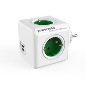 ALLOCACOC PowerCube Original USB - Πολύμπριζο - Πράσινο 1202GN/DEOUPC