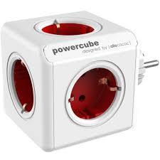 ALLOCACOC PowerCube Original - Πολύμπριζο - Κόκκινο 1100RD/DEORPC
