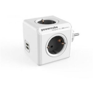 ALLOCACOC PowerCube Original USB - Πολύμπριζο - Γκρι 1202GY/DEOUPC