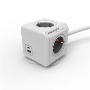 ALLOCACOC PowerCube Extended Πολύπριζο USB A+C GREY 10436/DEEUAC