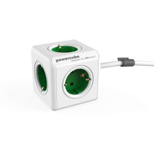 ALLOCACOC PowerCube Extended - Πολύμπριζο - Πράσινο 1306GN/DEEXPC